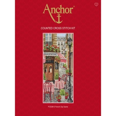 Anchor Essentials Cross Stitch Kit - French City Scene