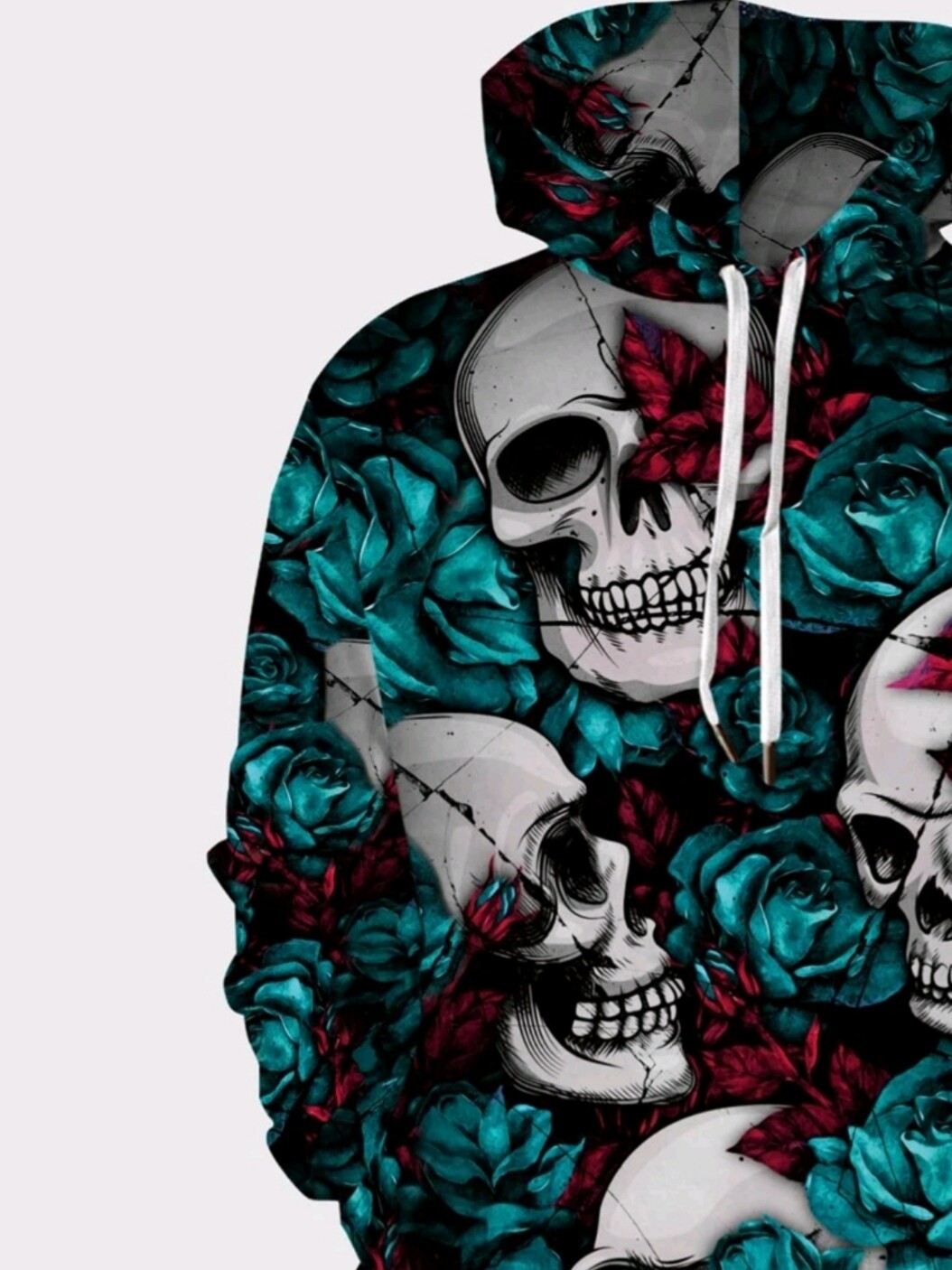 Skull Print Hoodie