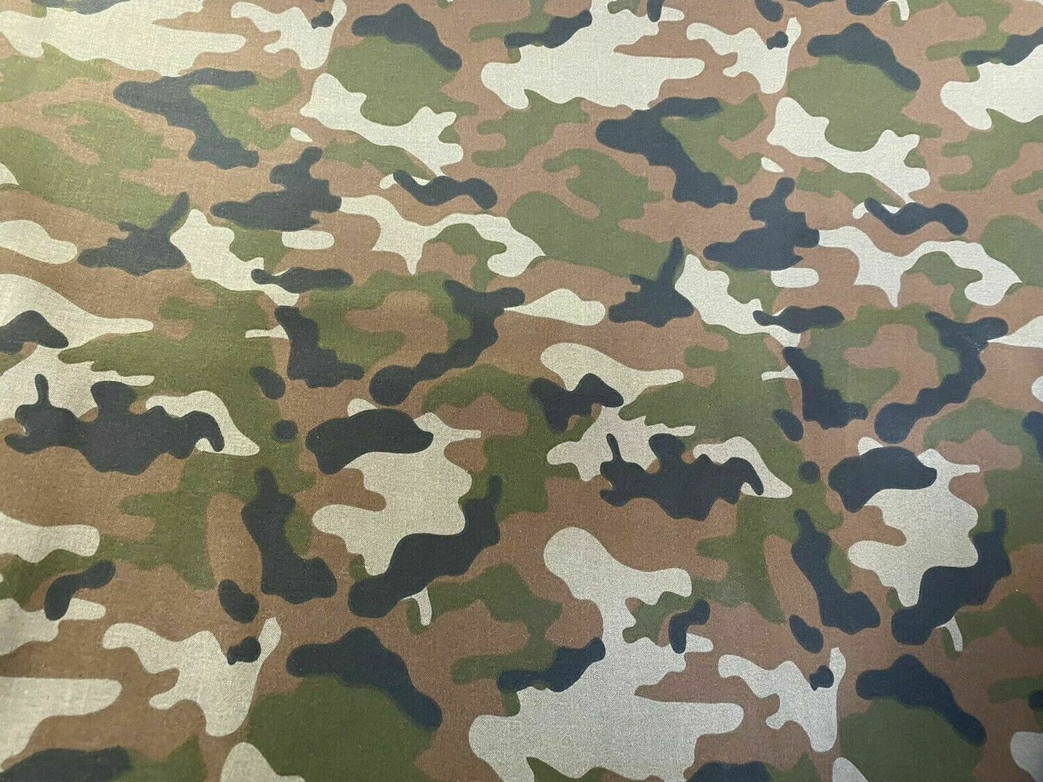 100% Cotton Army Camouflage Camo Print Fabric BTY