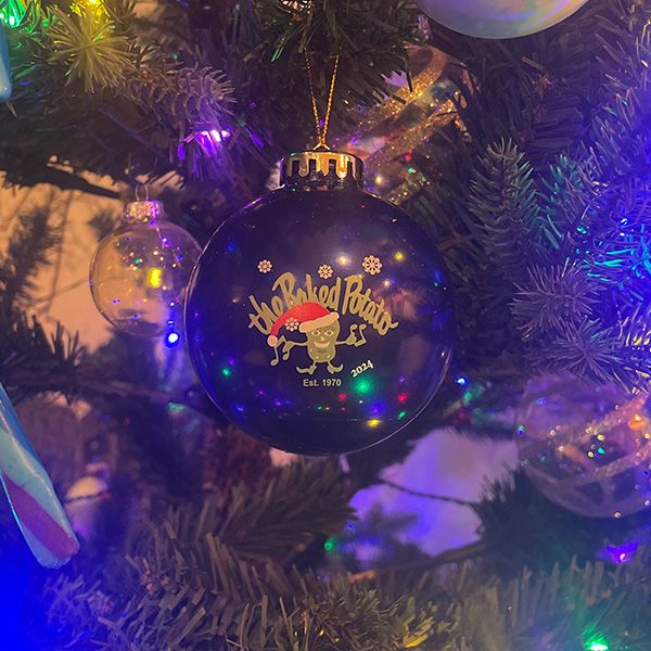 Baked Potato Christmas Ornament 2024 - Shatterproof