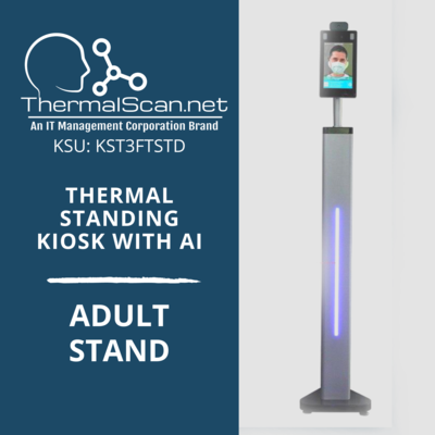Adult Stand for Temperature Scanning Kiosk