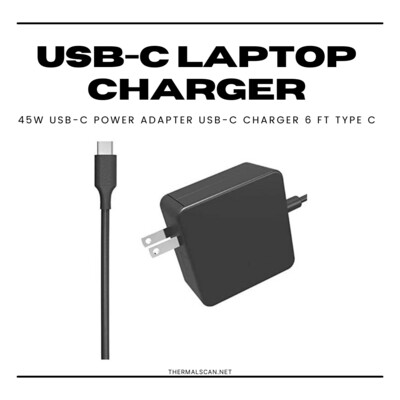 45W USB-C Power Adapter USB-C Charger - 6 ft - Type C