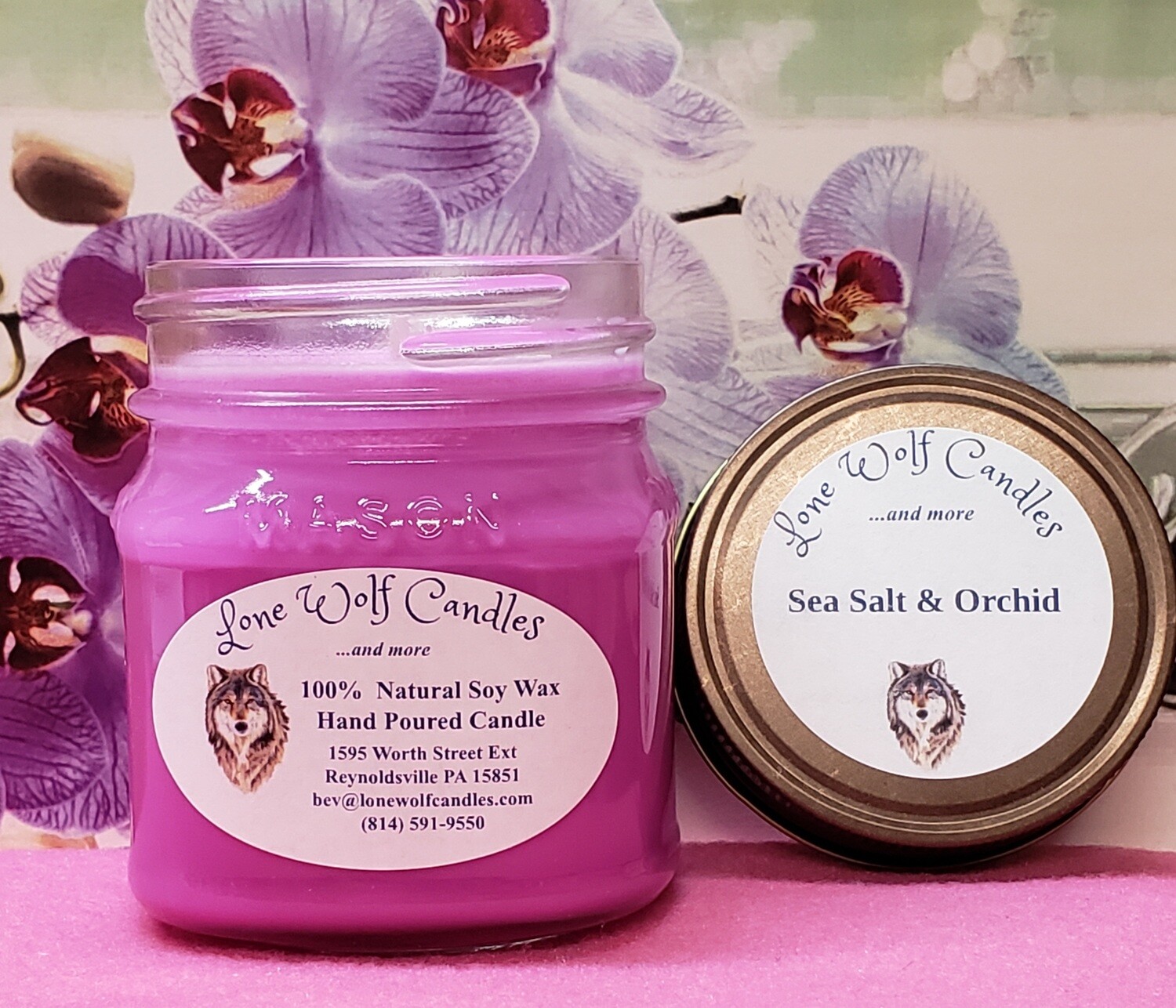 Sea Salt & Orchid Sea Salt & Orchid, Size: Small clamshell