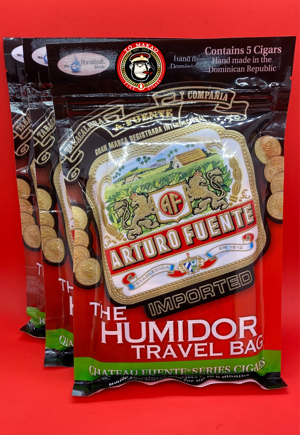 A. Fuente Travel Humidor Bag 5-Pk