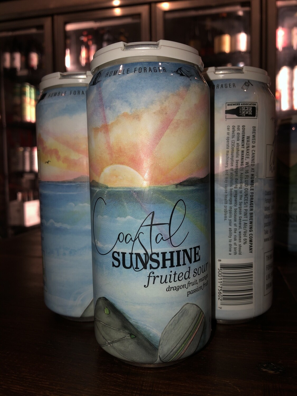 Humble Forager - Coastal Sunshine Fruited Sour - Dragon Fruit, Mango, Passion Fruit (4-pack)