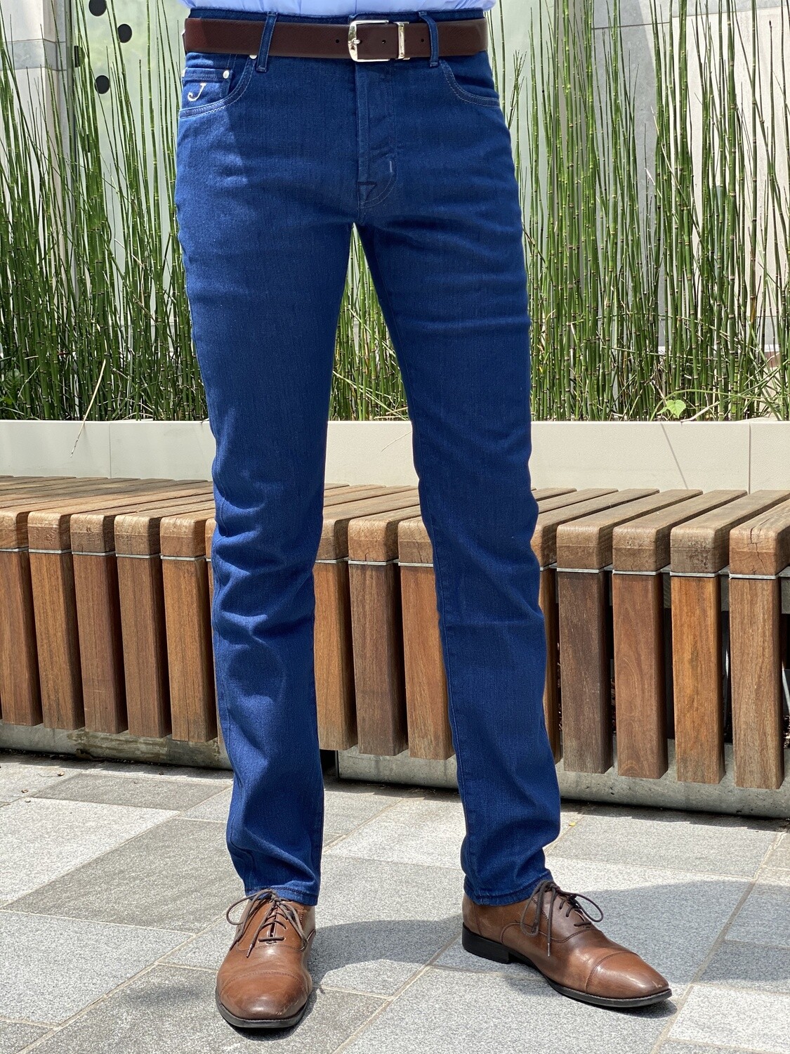 Jacob Cohen Comfort Fit Luxury Stretch Denim Jeans - Blue