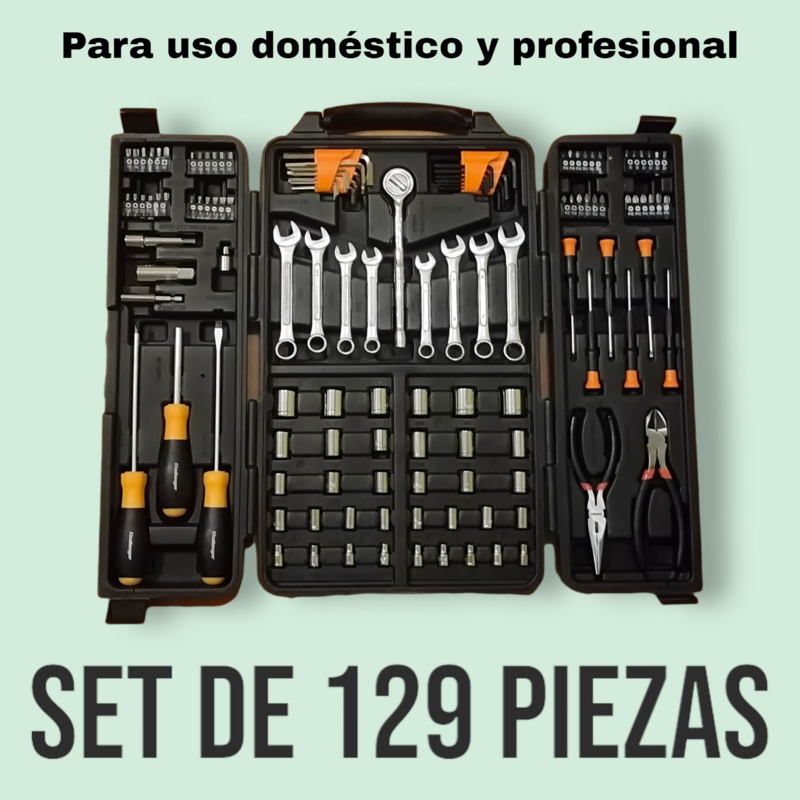 Set Herramientas 129 piezas