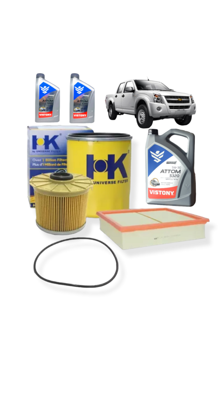 Kit de Filtros Chevrolet D-Max Diésel + Lubricante Motor