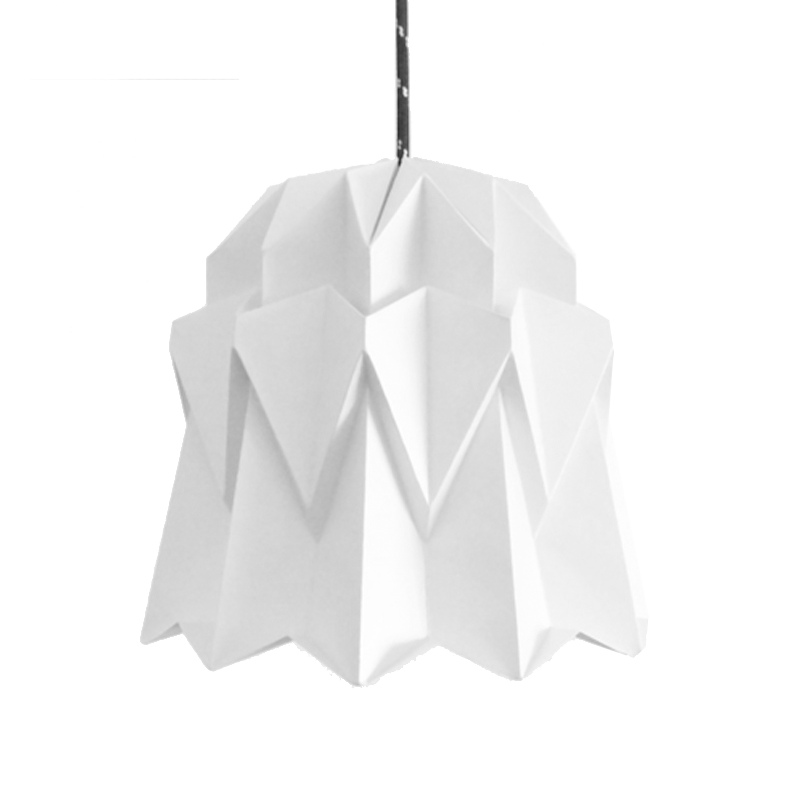 Lámpara de Papel Técnica Origami. Modelo Marilyn