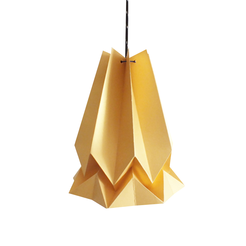 Lámpara de Papel Técnica Origami. Modelo Prince