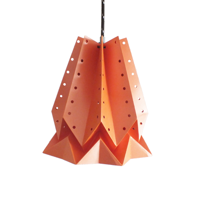 Lámpara de Papel Técnica Origami. Modelo Warhol