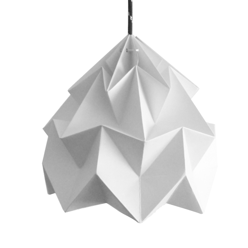 Lámpara de Papel Técnica Origami. Modelo Madonna