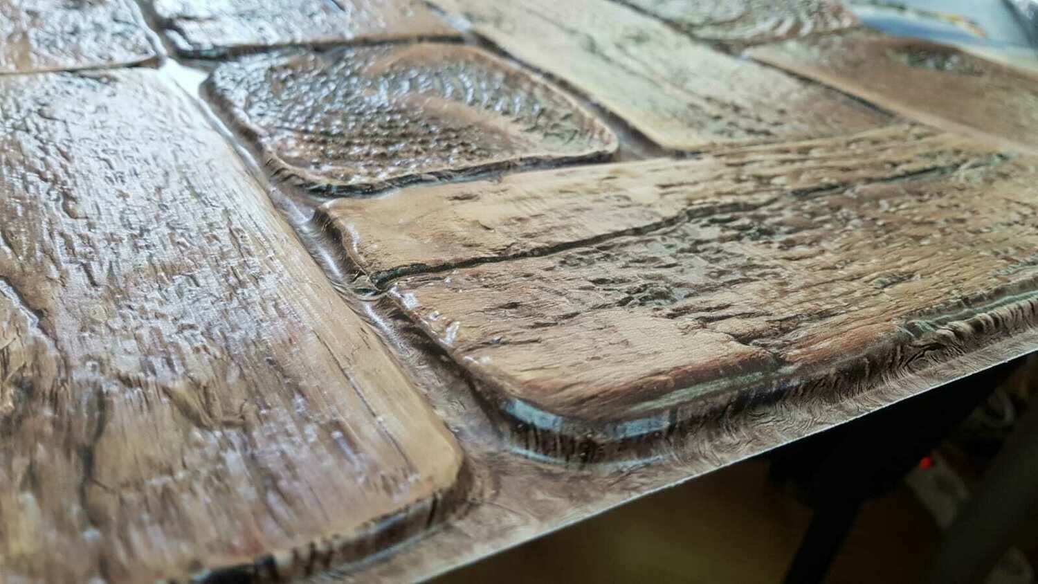 3D Wandpaneel Kiefer Blockhaus