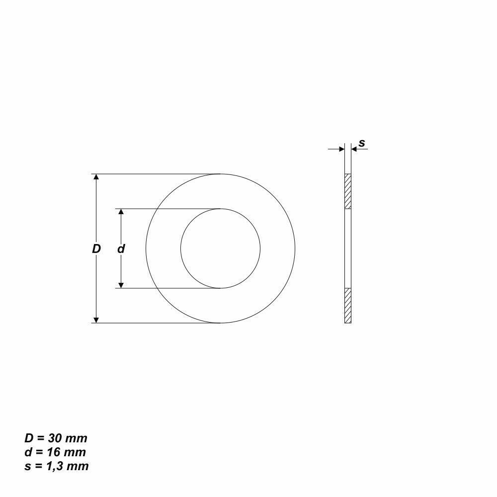 Reduzierring von 30 mm auf 16 mm Ersatzring für Kreissägeblatt