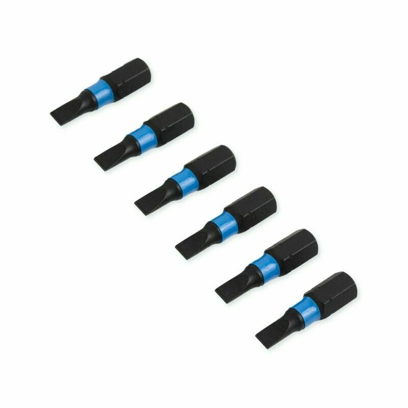 6 x SL0.8 x 4 x 25 mm 1/4 Zoll S2-Stahl High Quality Bits