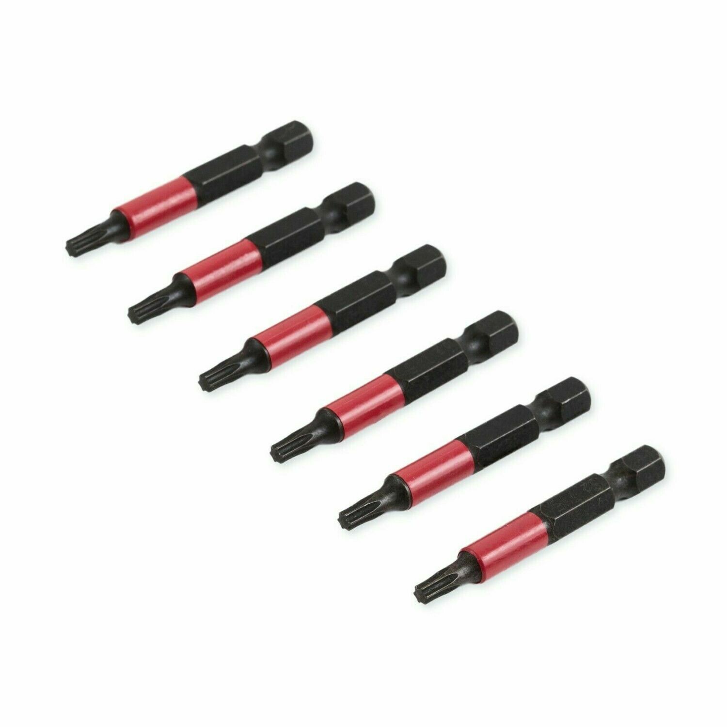 6 x Torx TX15 x 50 mm 1/4 Zoll S2-Stahl High Quality Bits Schrauberbit Torx 15
