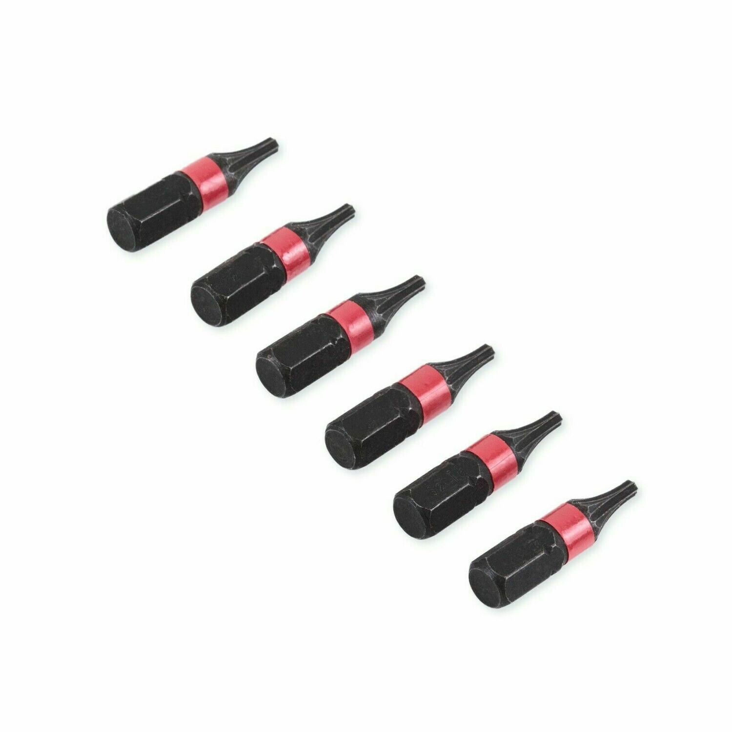 6 x Torx TX10 x 25 mm 1/4 Zoll Quality Bits aus S2-Stahl Schrauberbit Torx10 T10