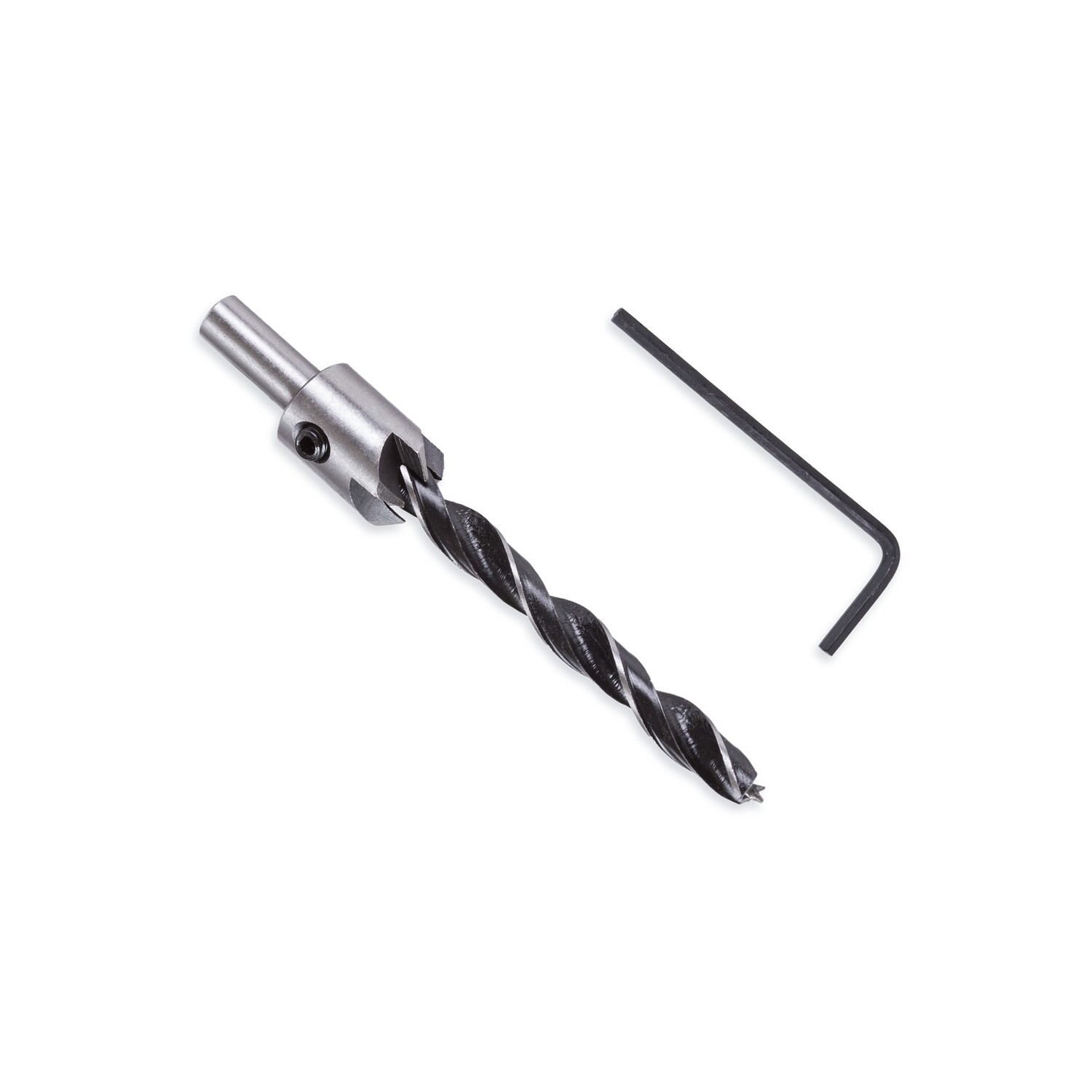 Holzbohrer Ø 7 mm mit 90° Senker Bohrer ist wechselbar