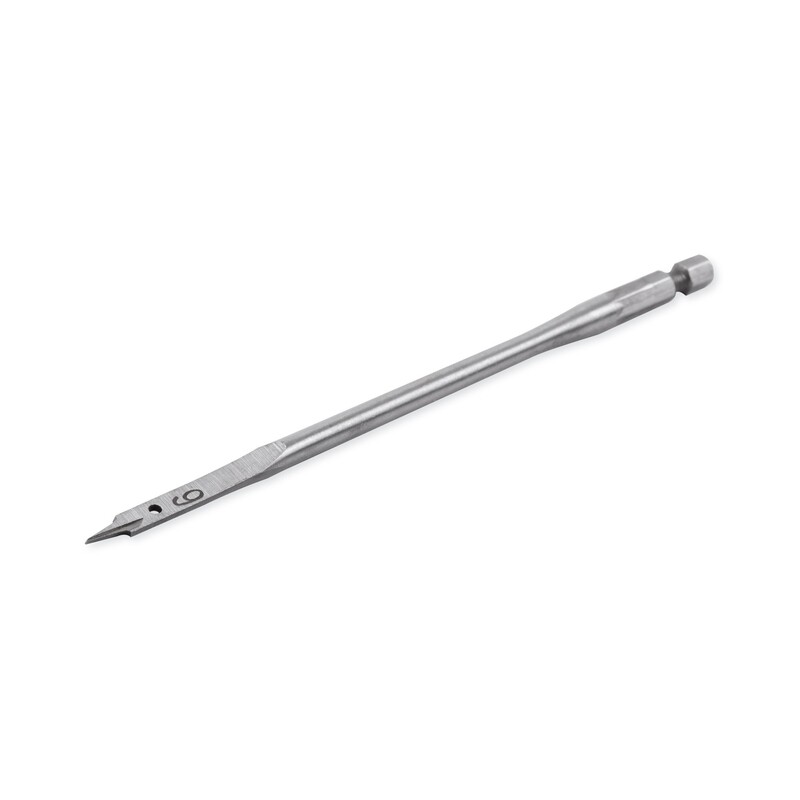 Ø 6 mm Holzbohrer Flachfräsbohrer Flachbohrer Bohrer 1/4&quot; Sechskant Aufnahme