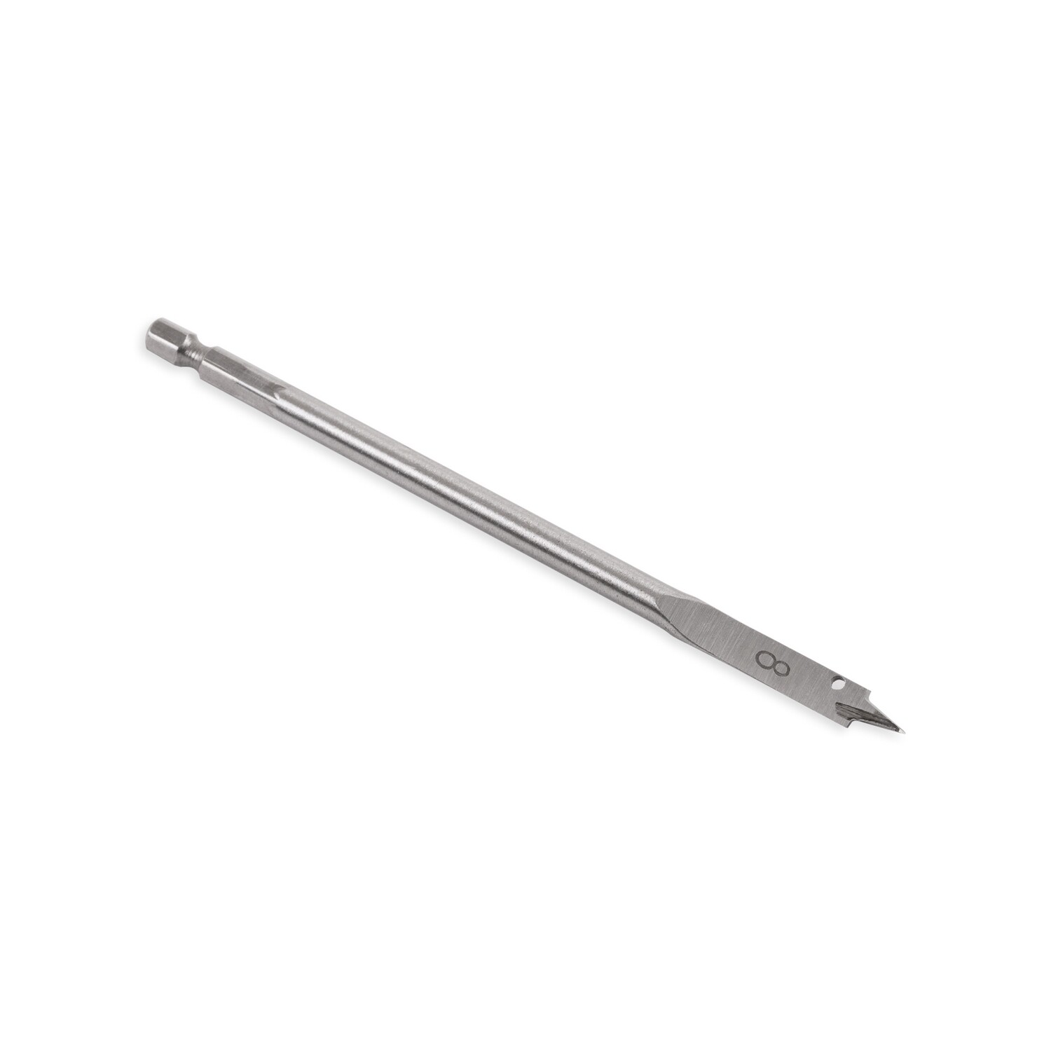 Ø 8 mm Holzbohrer Flachfräsbohrer Flachbohrer Bohrer 1/4" Sechskant Aufnahme