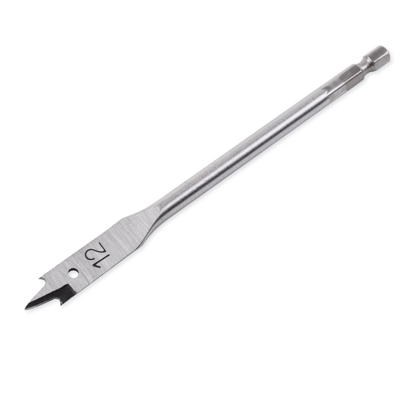 Ø 12 mm Holzbohrer Flachfräsbohrer Flachbohrer Bohrer 1/4&quot; Sechskant Aufnahme