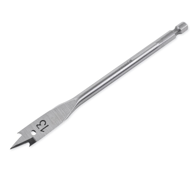 Ø 13 mm Holzbohrer Flachfräsbohrer Flachbohrer Bohrer 1/4&quot; Sechskant Aufnahme