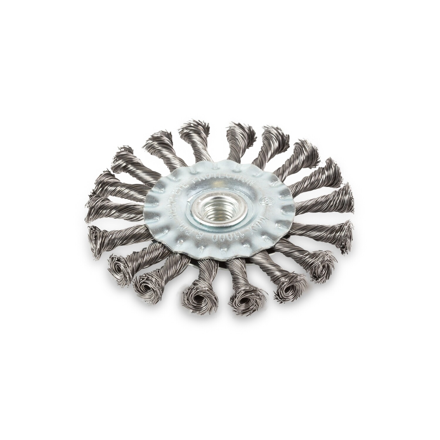 Scheibenbürste Drahtbürste Bürste Ø 115 mm gezopft M14 für Winkelschleifer