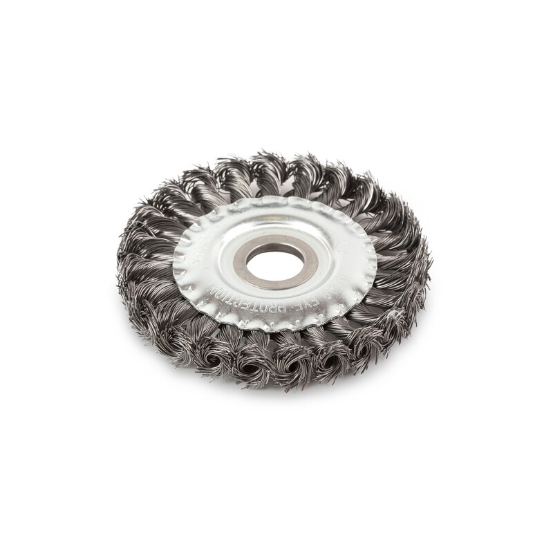 Scheibenbürste Drahtbürste Bürste Ø 125 x 22,2 mm gezopft für Winkelschleifer