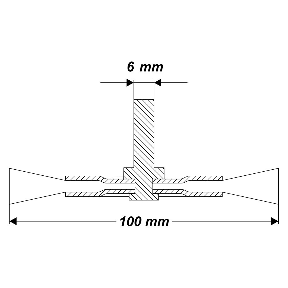 Scheibenbürste Drahtbürste Bürste Ø 100 mm gewellt Schaft 6 mm für Bohrmaschine