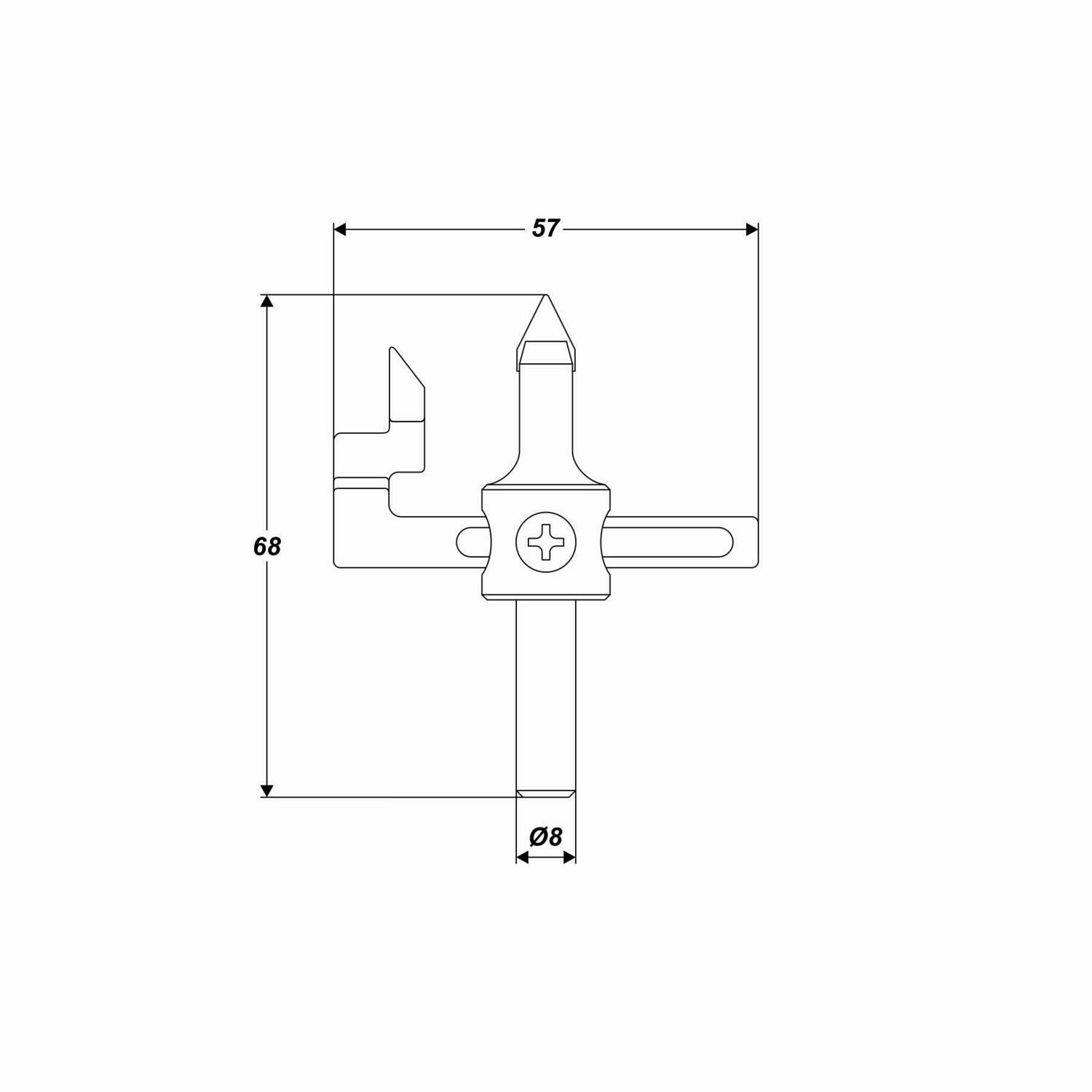 Fliesenbohrer Lochbohrer einstellbar von 10 bis 50 mm Keramikschneider