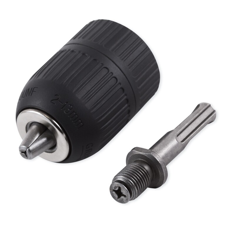 Rexxer Bohrfutter mit SDS-Adapter Schnellspannbohrfutter 13 mm Gewinde 1/2 Zoll