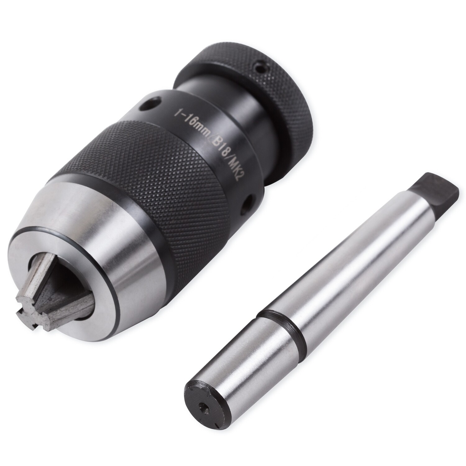 Schnellspannbohrfutter Bohrfutter 1 - 16 mm Konus B18 mit Kegeldorn MK2