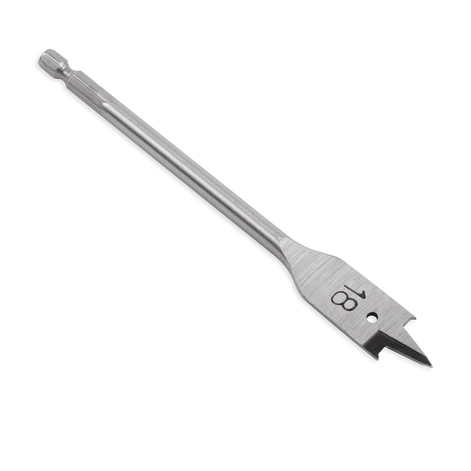 Holzbohrer Flachfräsbohrer Flachbohrer Bohrer 1/4" Sechskant Aufnahme Ø 18 mm
