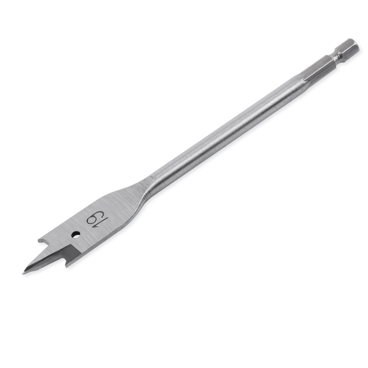 Holzbohrer Flachfräsbohrer Flachbohrer Bohrer 1/4" Sechskant Aufnahme Ø 19 mm