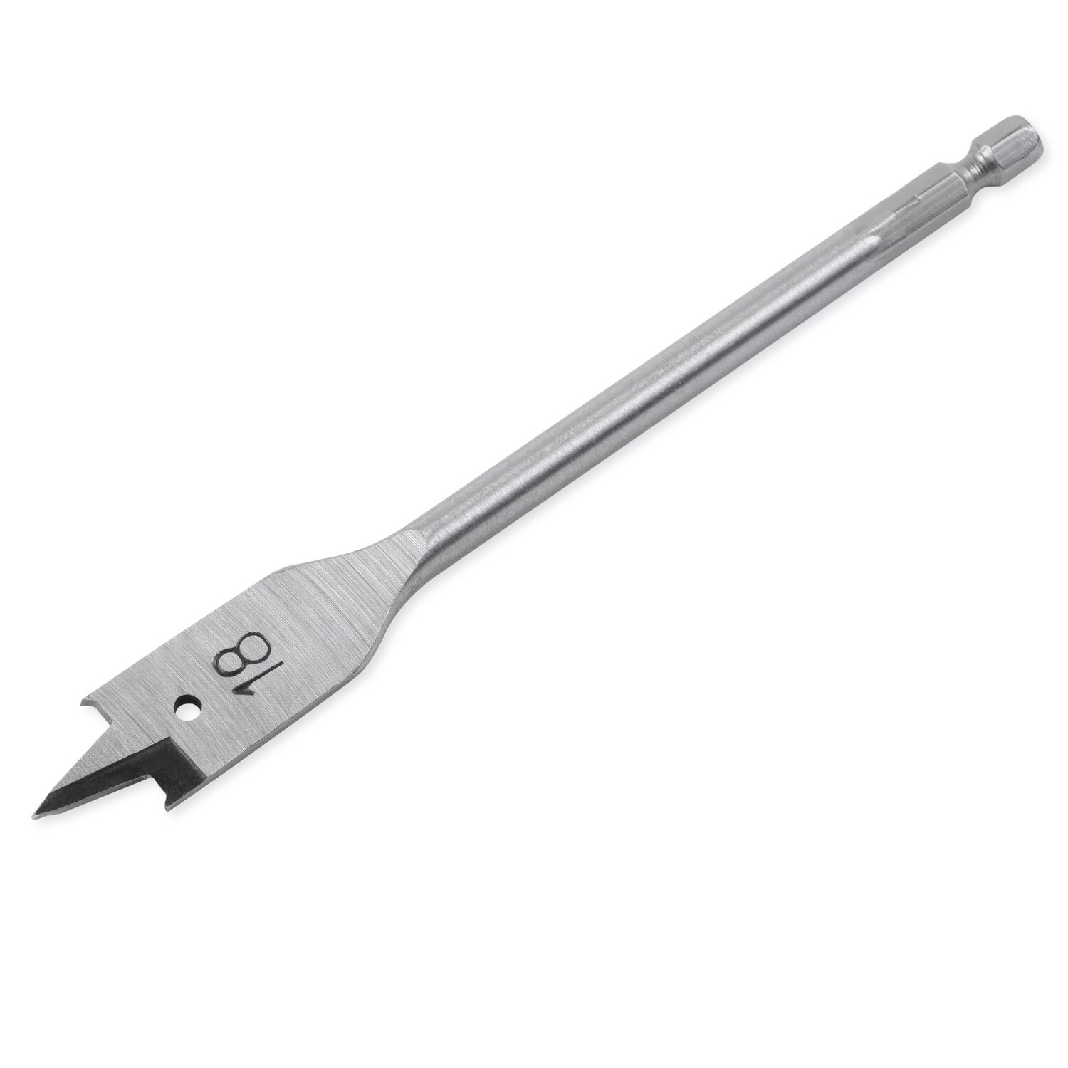 Holzbohrer Flachfräsbohrer Flachbohrer Bohrer 1/4" Sechskant Aufnahme Ø 18 mm