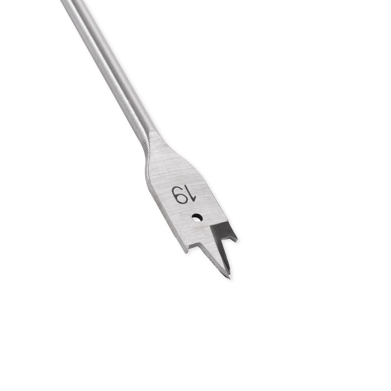 Holzbohrer Flachfräsbohrer Flachbohrer Bohrer 1/4&quot; Sechskant Aufnahme Ø 19 mm