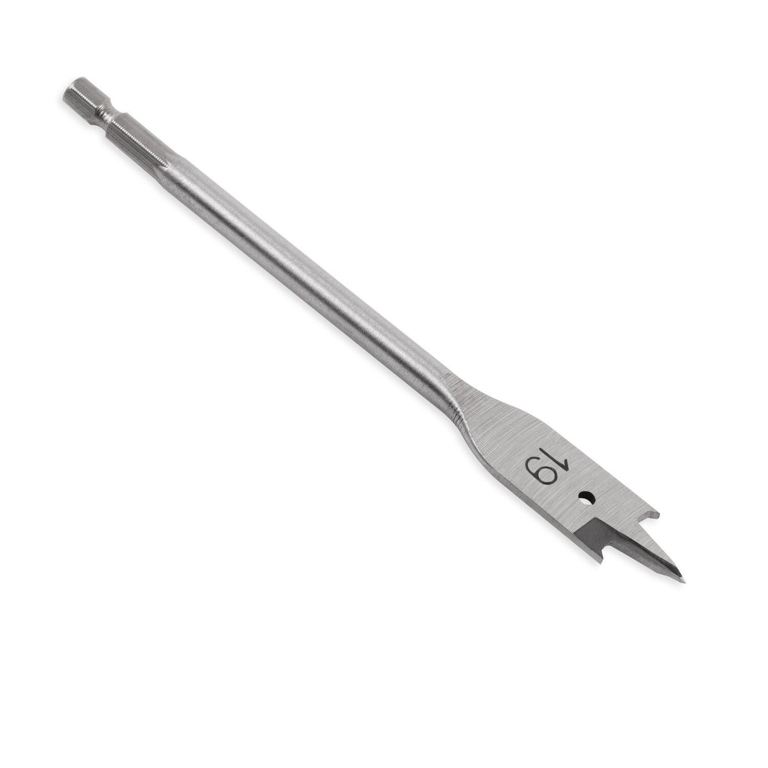 Holzbohrer Flachfräsbohrer Flachbohrer Bohrer 1/4" Sechskant Aufnahme Ø 19 mm