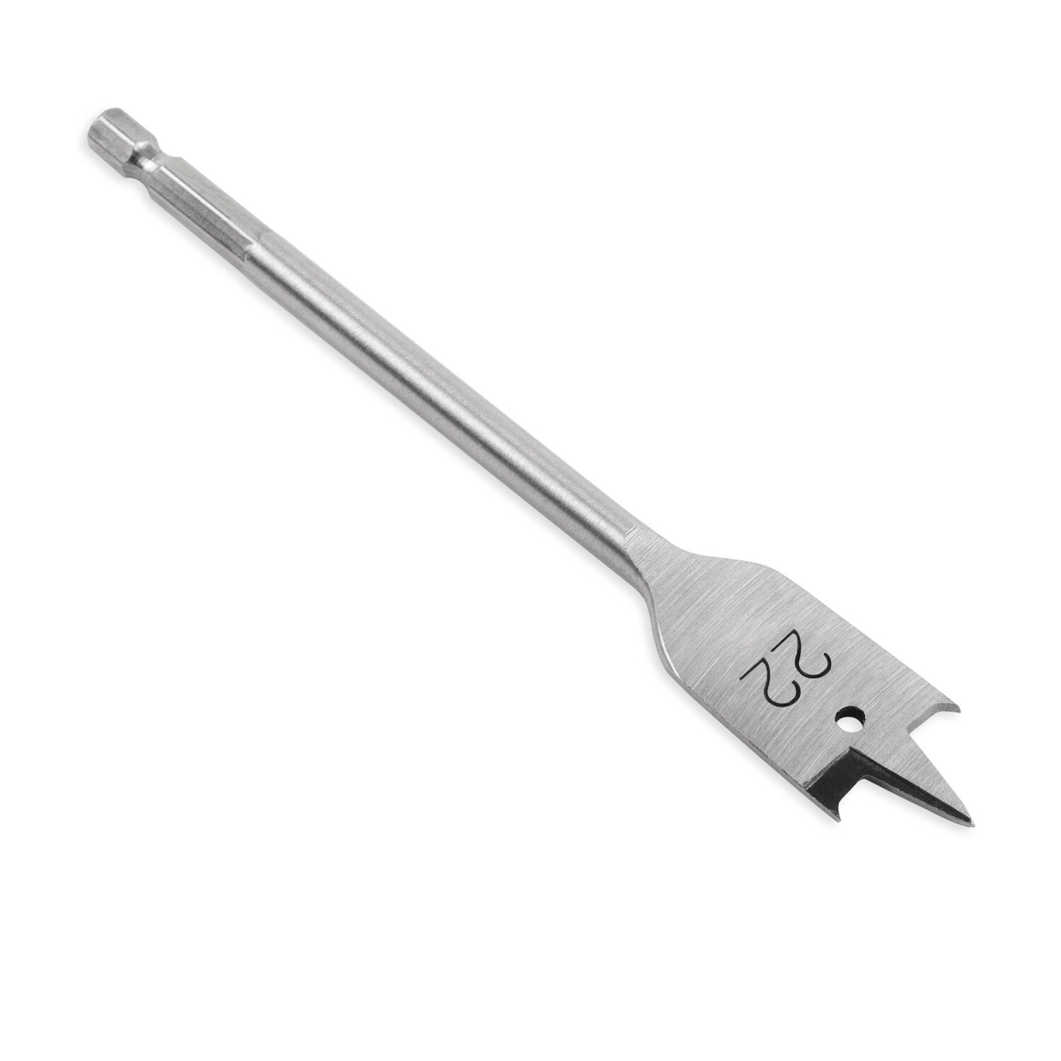 Holzbohrer Flachfräsbohrer Flachbohrer Bohrer 1/4" Sechskant Aufnahme Ø 22 mm