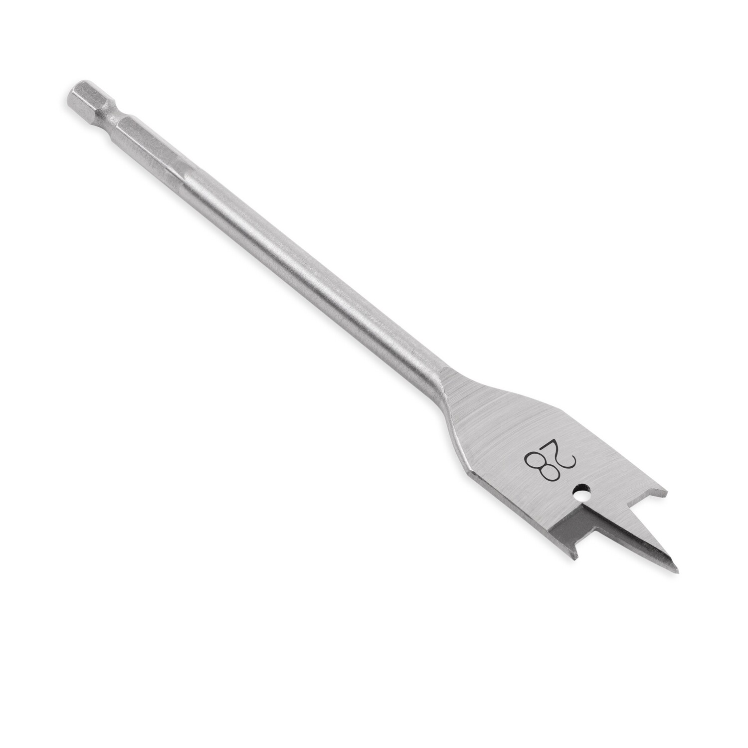 Holzbohrer Flachfräsbohrer Flachbohrer Bohrer 1/4" Sechskant Aufnahme Ø 28 mm