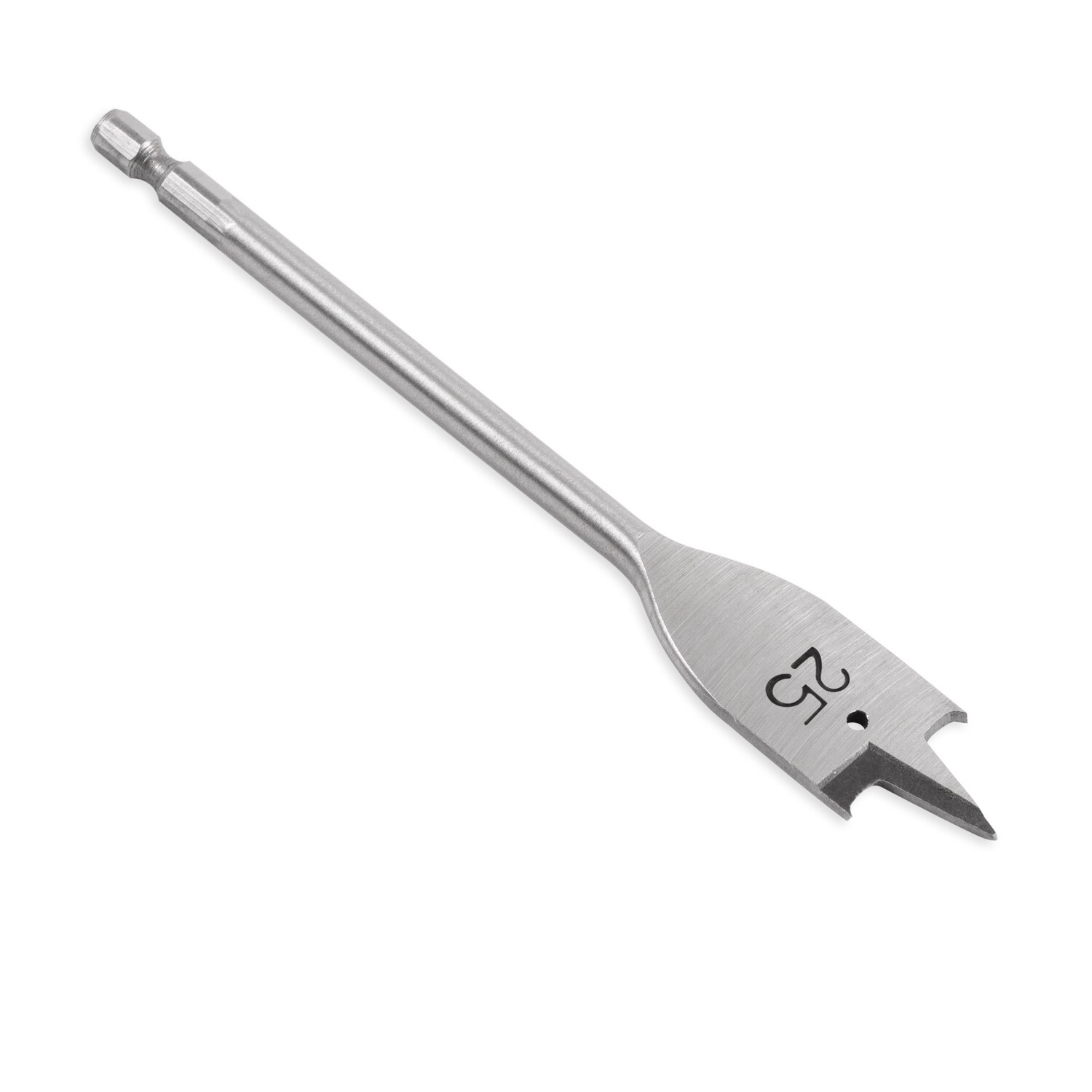 Holzbohrer Flachfräsbohrer Flachbohrer Bohrer 1/4" Sechskant Aufnahme Ø 25 mm