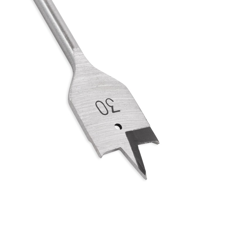 Holzbohrer Flachfräsbohrer Flachbohrer Bohrer 1/4&quot; Sechskant Aufnahme Ø 30 mm