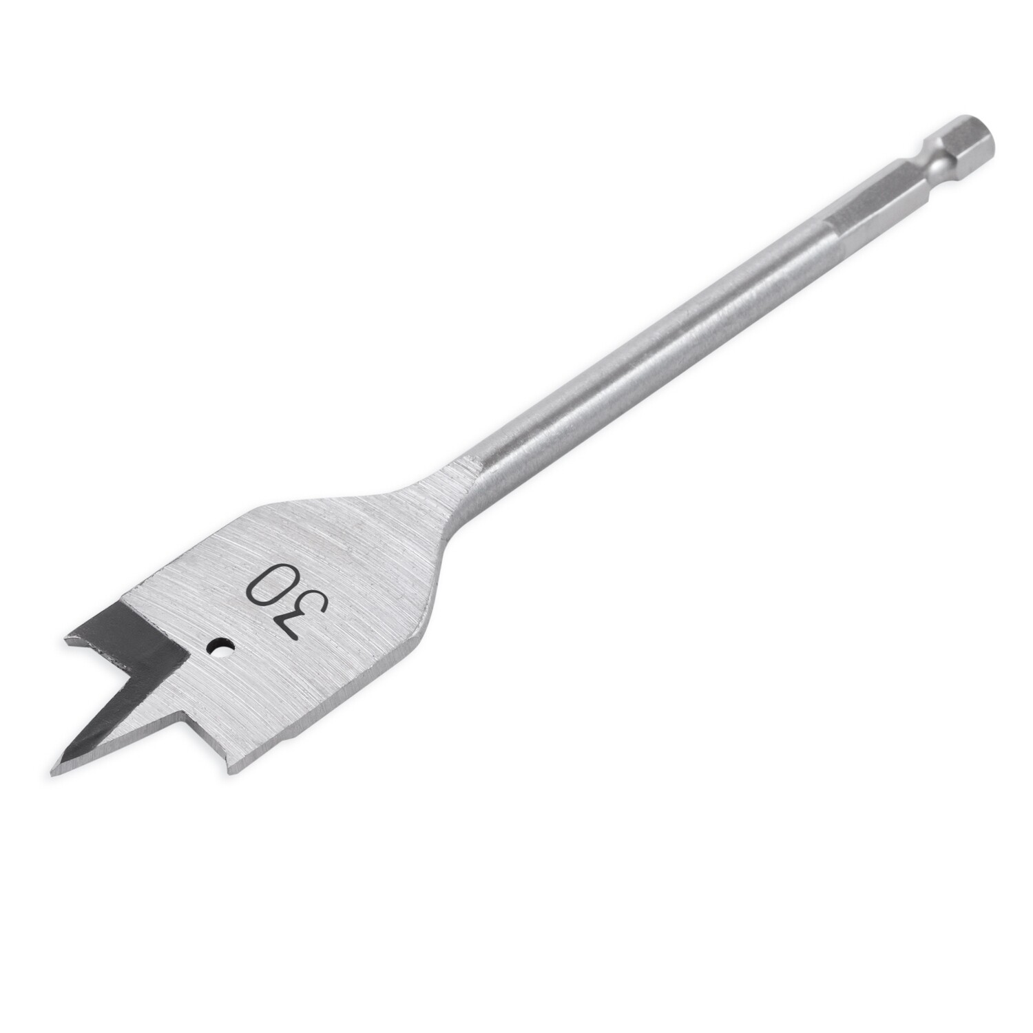 Holzbohrer Flachfräsbohrer Flachbohrer Bohrer 1/4" Sechskant Aufnahme Ø 30 mm