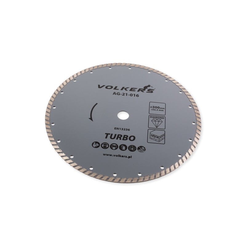 Turbo Ø 300 x 22,2 mm Universal Diamanttrennscheibe Trennscheibe Beton Stein