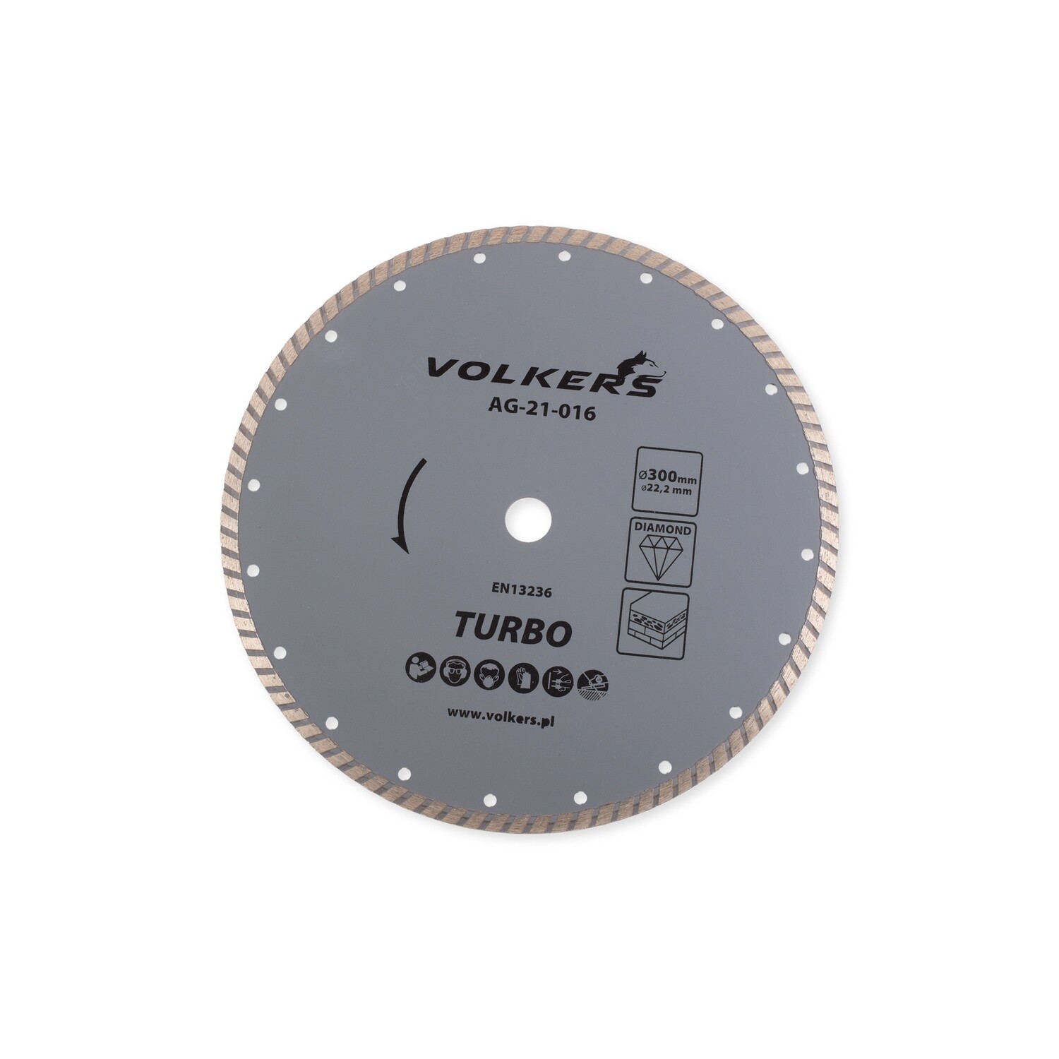 Turbo Ø 300 x 22,2 mm Universal Diamanttrennscheibe Trennscheibe Beton Stein