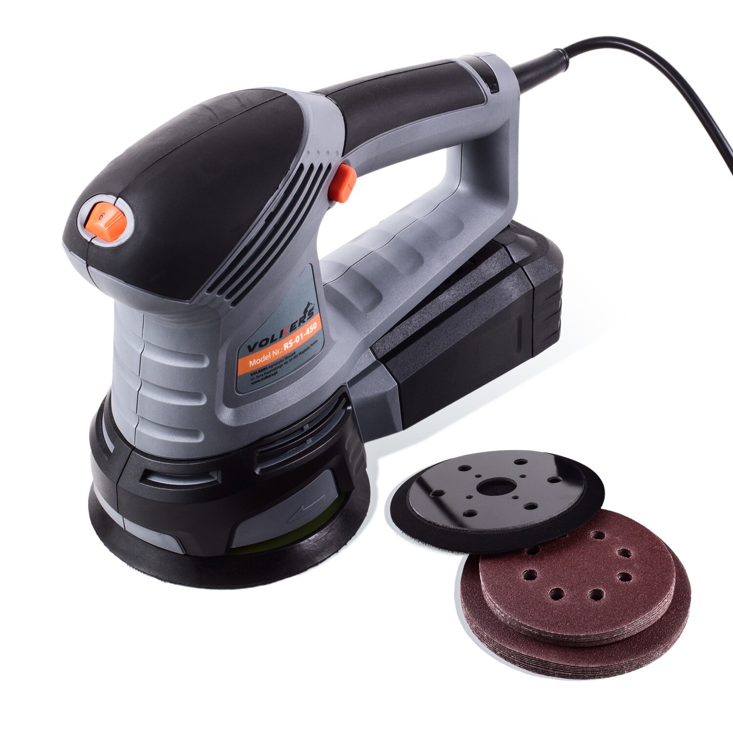 Exzenterschleifer Ø 125 / 150 mm mit Regler 450 Watt mit 2 Schleifteller