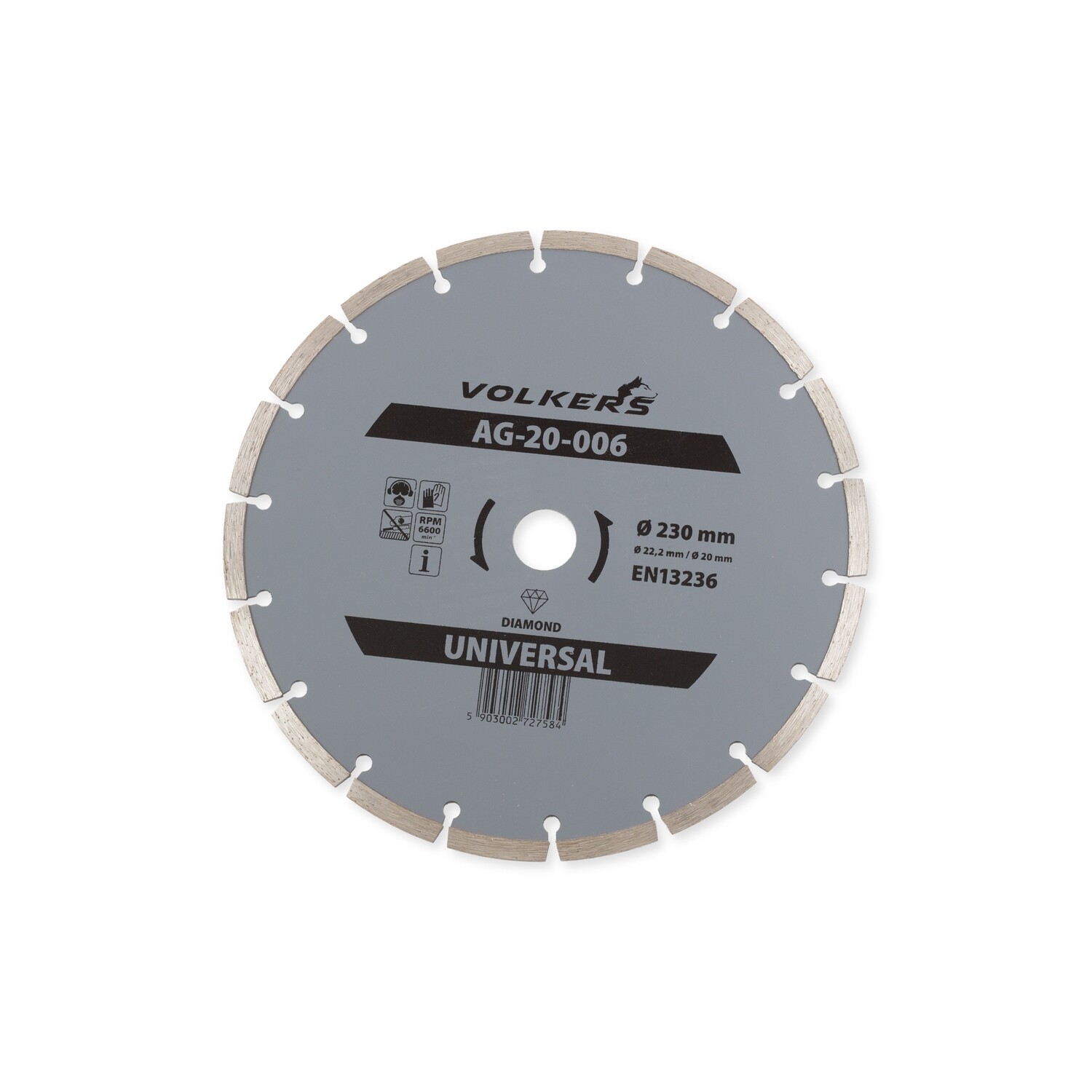 Universal Ø 230 x 22,2 mm Diamanttrennscheibe Trennscheibe Beton Ziegel Stein