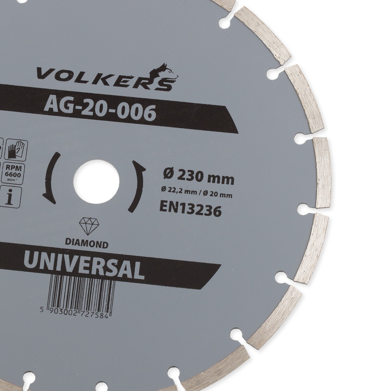 Universal Ø 230 x 22,2 mm Diamanttrennscheibe Trennscheibe Beton Ziegel Stein