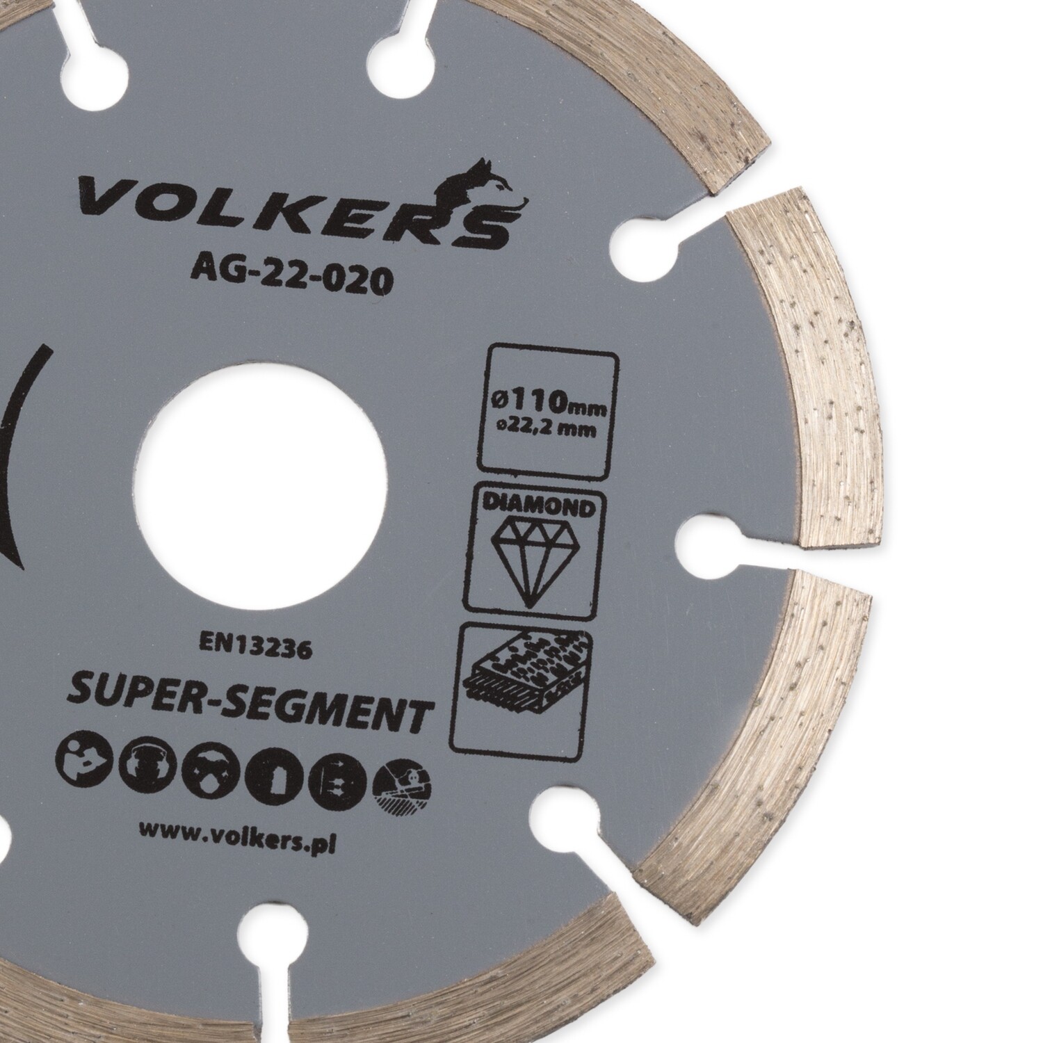 Diamanttrennscheibe für Stahlbeton Ø 110 x 22,2 mm Trennscheibe Beton Stein