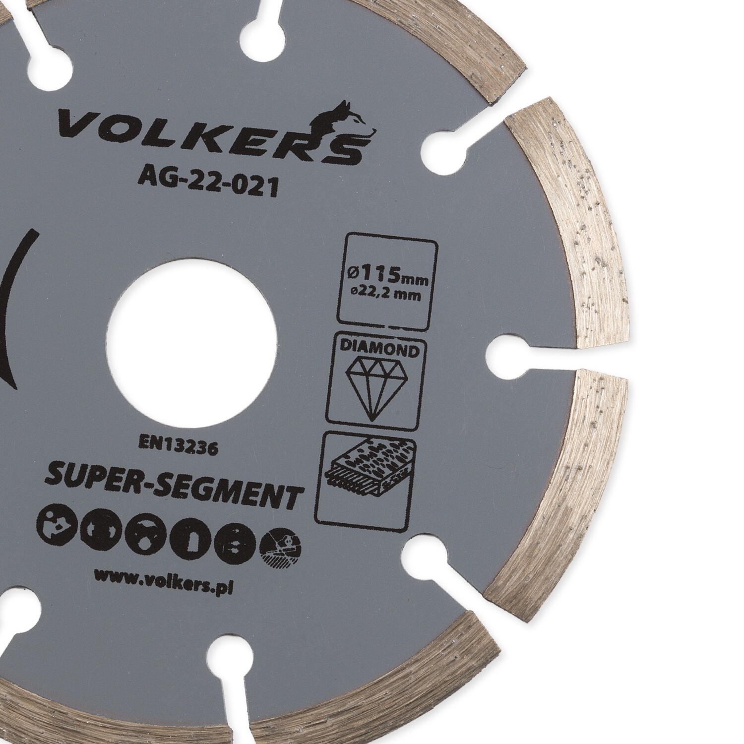Diamanttrennscheibe für Stahlbeton Ø 115 x 22,2 mm Trennscheibe Beton Stein