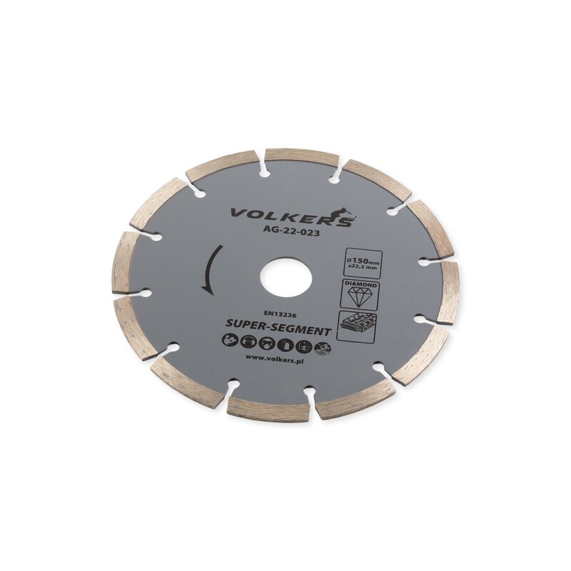 Diamanttrennscheibe für Stahlbeton Ø 150 x 22,2 mm Trennscheibe Beton Stein